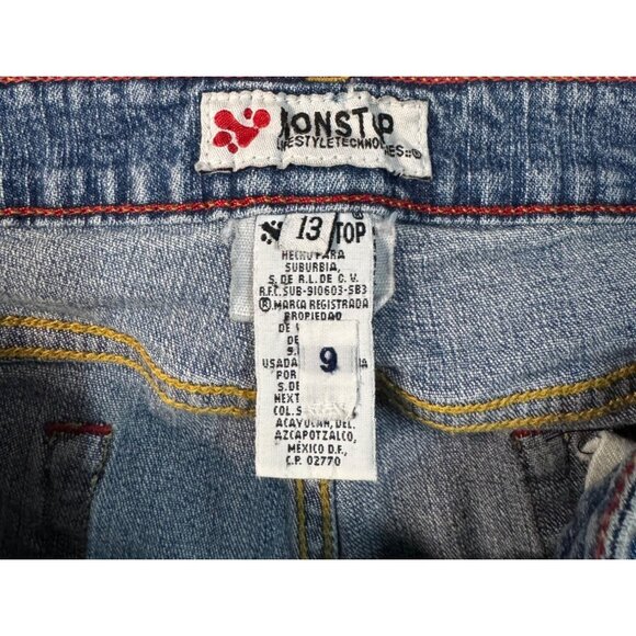 Non Stop Womens Mid-Rise Cuffed Denim Capris Size 9 Jonstop Brand Stretchy Blend - Picture 4 of 11